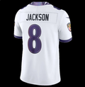 Lamar Jackson #8 Baltimore Ravens White Nike Vapor F.U.S.E. Limited Stitched Jersey