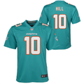 Youth Miami Dolphins Tyreek Hill #10 Aqua Game Jersey