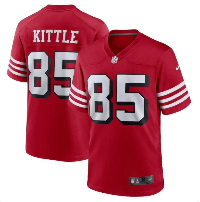 George Kittle San Francisco 49ers Nike Alternate Game Player Jersey – Scarlet