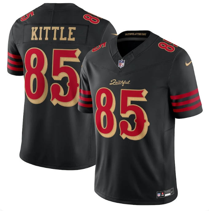 George Kittle San Francisco 49ers 2025 Rivalries Collection Jersey – Black (All Stitched)