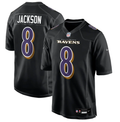 Lamar Jackson #8 Baltimore Ravens Black Nike Alternate Stitched Jersey