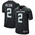 Zach Wilson #2 New York Jets Black Game Jersey – Nike Men's