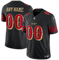 Custom San Francisco 49ers 2025 Rivalries Collection Jersey – Black (All Stitched)