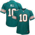 Youth Miami Dolphins Tyreek Hill #10 Dark Aqua Throwback Game Jersey