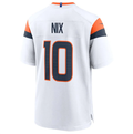 Bo Nix #10 Denver Broncos Game Jersey – White