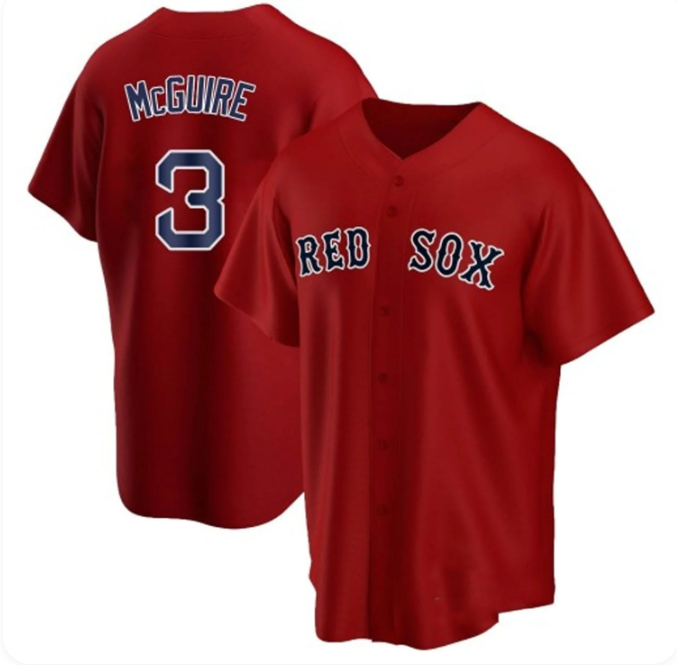 Reese McGuire Boston Red Sox #3 Jersey – Fan Edition