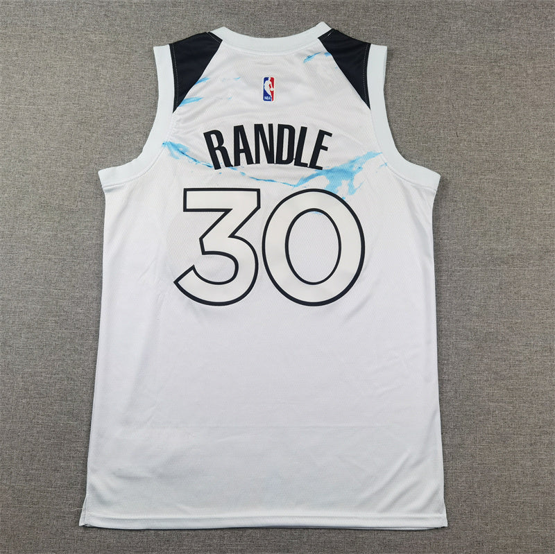 Minnesota Timberwolves #30 Julius Randle Nike City Edition Swingman Jersey – White (Land of 10,000 Lakes)