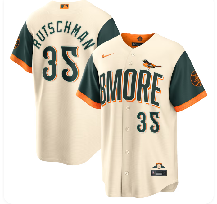 Adley Rutschman Baltimore Orioles Nike 2026 City Connect Stadium Jersey – Cream