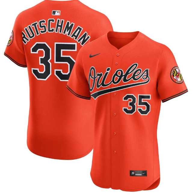 Adley Rutschman Baltimore Orioles Nike Limited Player Jersey – 2nd Alternate (Orange)