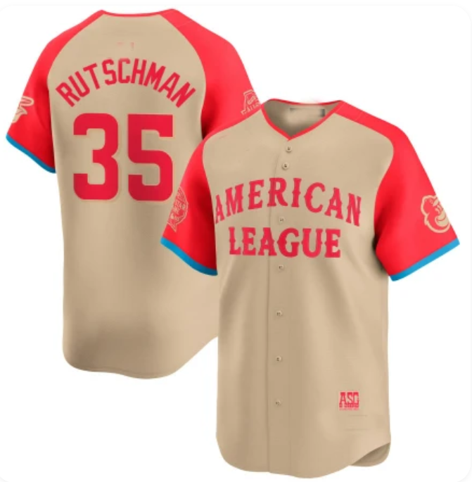 Adley Rutschman American League 2024 MLB All-Star Game Nike Limited Player Jersey – Cream