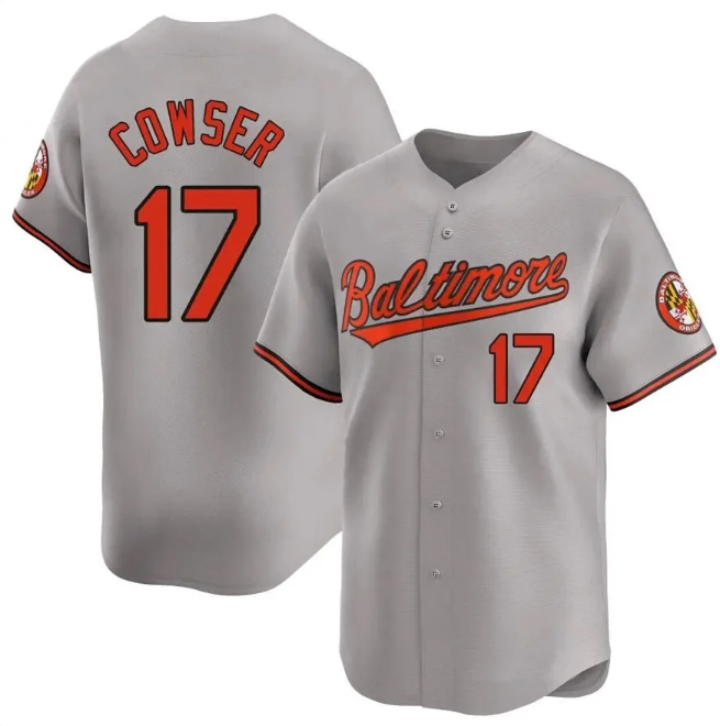 Colton Cowser #17 Baltimore Orioles Home Limited Gray Baseball Jersey