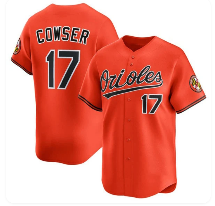 Colton Cowser #17 Baltimore Orioles Home Limited Orange Baseball Jersey