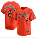 Gunnar Henderson #2 Baltimore Orioles Orange Limited Home Game Baseball Jersey