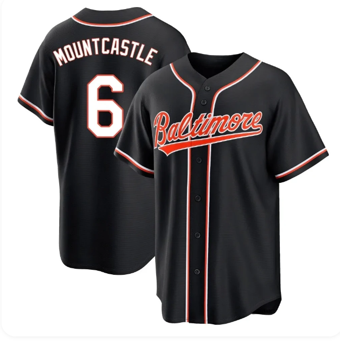 Ryan Mountcastle #6 Baltimore Orioles Black Nike Stitched Official MLB Jersey