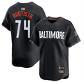 Felix Bautista #74 Baltimore Orioles City Connect Replica Black Baseball Jersey