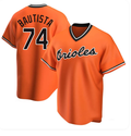 Felix Bautista #74 Baltimore Orioles Alternate Orange Replica Baseball Jersey