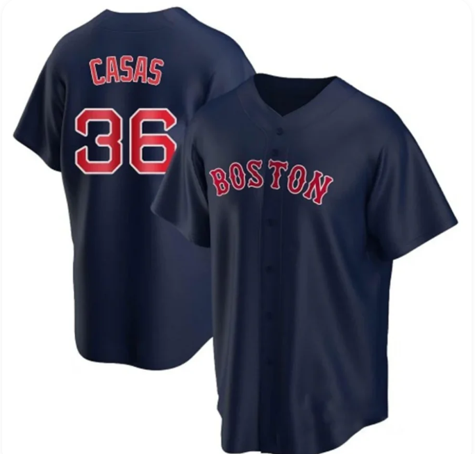 Triston Casas Boston Red Sox #36 Navy Home Replica Baseball Jersey