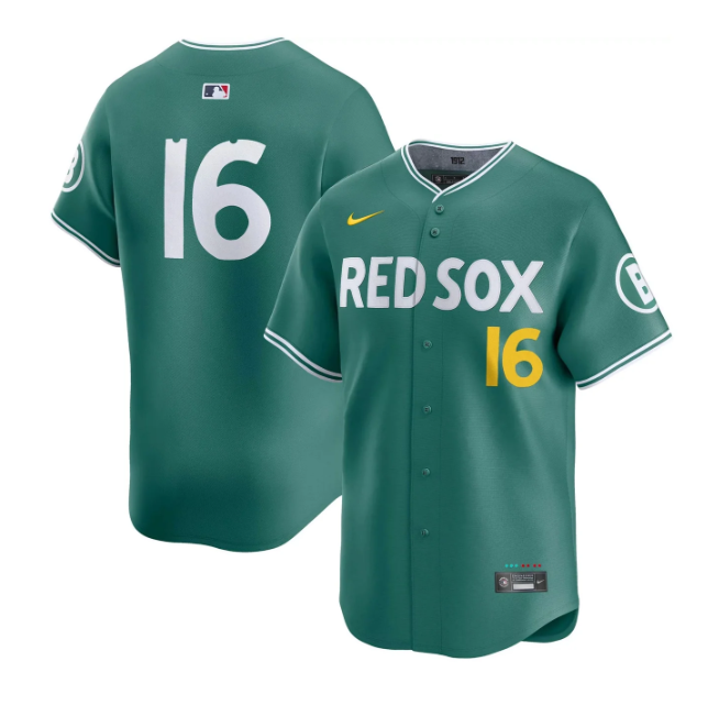 Jarren Duran #16 Boston Red Sox 2025 City Connect Limited Vapor Jersey – Green
