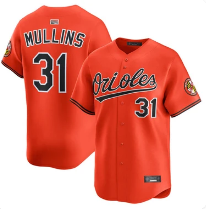Men's Cedric Mullins #31 Baltimore Orioles Alternate Team Orange Replica Baseball Jersey