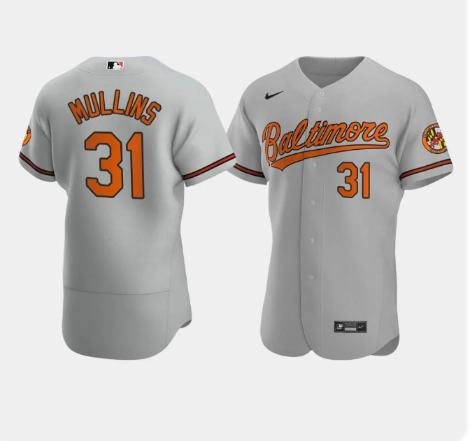 Cedric Mullins #31 Baltimore Orioles Gray Road Replica Baseball Jersey