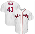 Chris Sale #41 Boston Red Sox Home Stitched Baseball Jersey – White