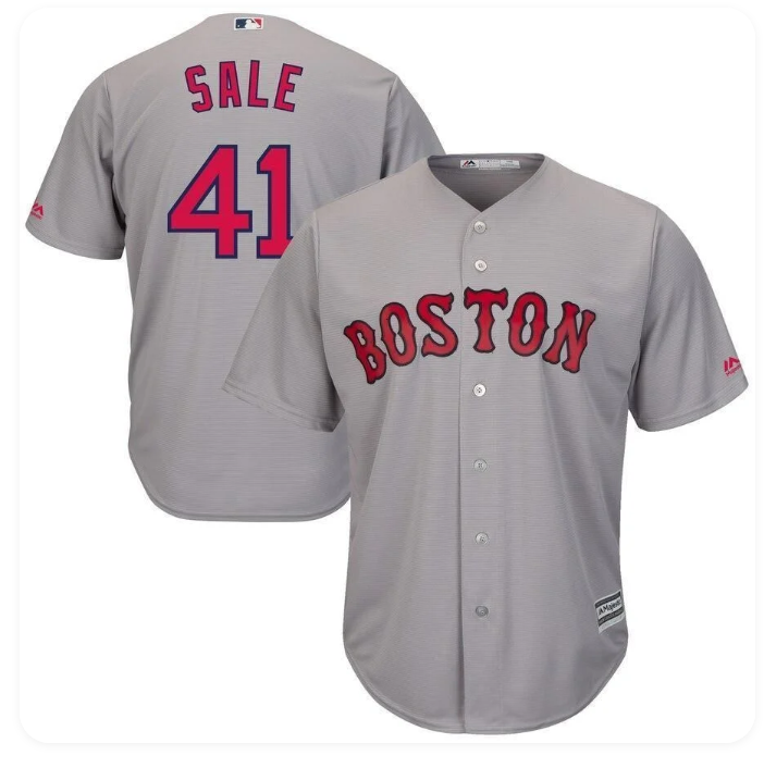 Chris Sale #41 Boston Red Sox Stitched Baseball Jersey