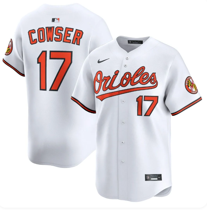 Colton Cowser #17 Baltimore Orioles Nike Home Limited Player Jersey – White