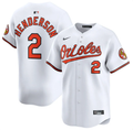 Gunnar Henderson #2 Baltimore Orioles White Nike Home Limited Player Jersey