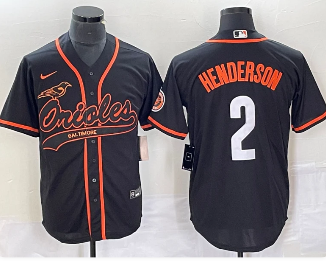 Gunnar Henderson #2 Baltimore Orioles Black Nike Stadium Jersey