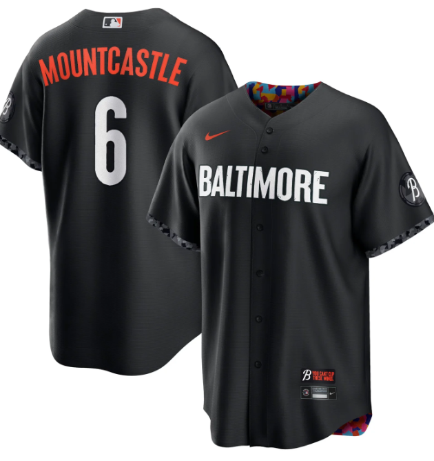 Ryan Mountcastle #6 Baltimore Orioles Black Nike City Connect Stitched Jersey