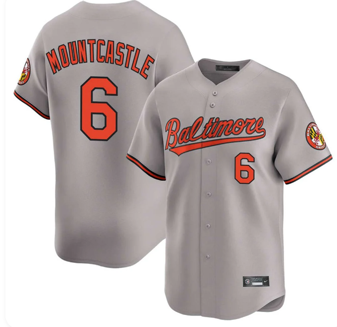 Ryan Mountcastle #6 Baltimore Orioles Gray Nike Home Game Stitched Jersey