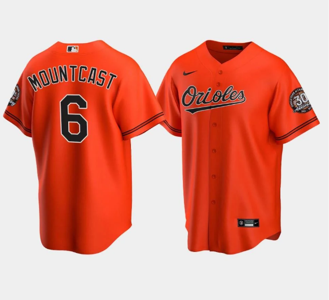 Ryan Mountcastle #6 Baltimore Orioles Orange Nike Home Game Stitched Jersey