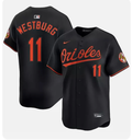 Jordan Westburg #11 Baltimore Orioles Black Nike Official MLB Jersey