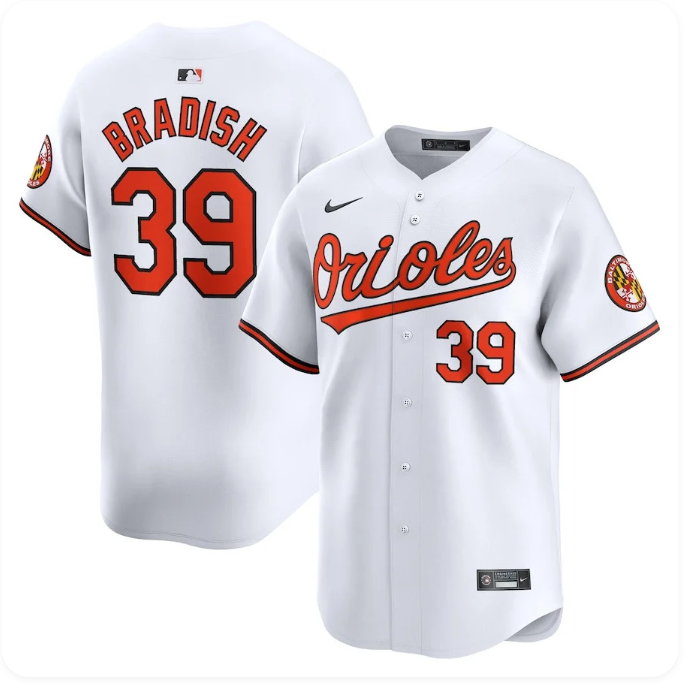 Kyle Bradish #39 Baltimore Orioles White Nike Home Limited Player Jersey