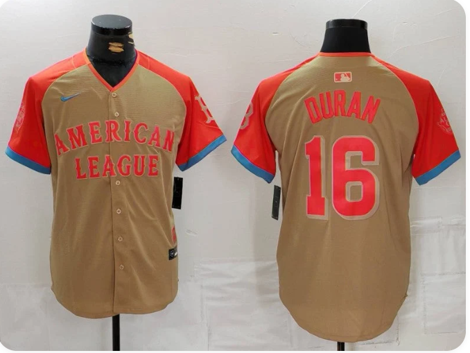 Men's Jarren Duran #16 Cream 2024 MLB All-Star Game Limited Player Jersey