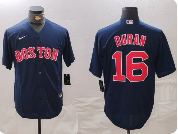 Men's Boston Red Sox Jarren Duran #16 Navy Replica Player Jersey