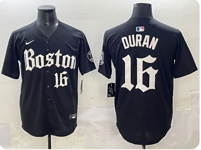 Men's Boston Red Sox Jarren Duran #16 Black Replica Player Jersey