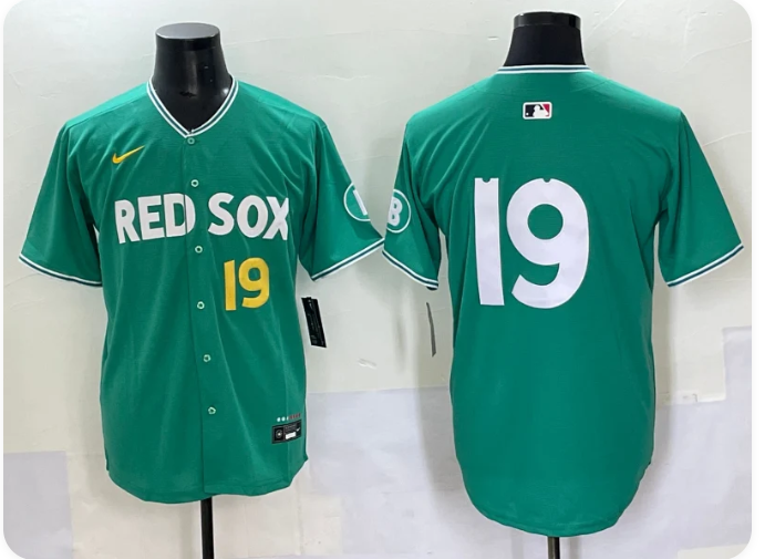 Men's Roman Anthony Boston Red Sox #19 Green 2025 City Connect Limited Jersey