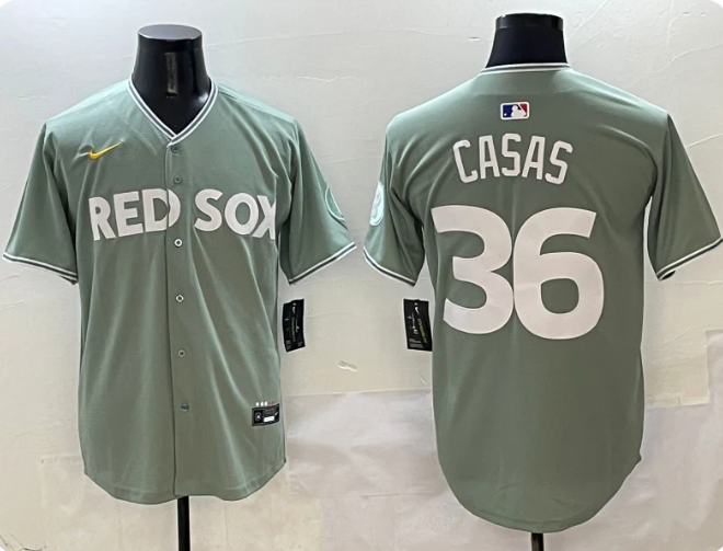 Men's Triston Casas Boston Red Sox Gray 2025 City Connect Limited Jersey