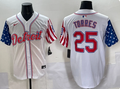 Men's Detroit Tigers Gleyber Torres White Limited Player Jersey