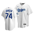 Men's Los Angeles Dodgers Kenley Jansen #74 2020 World Series Champions White Home Jersey