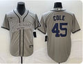 Men's New York Yankees Gerrit Cole Gray Player Jersey Joint Edition