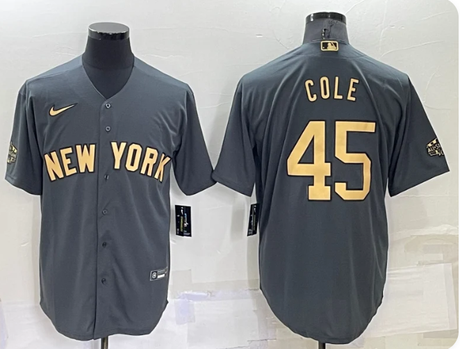 Men's New York Yankees Gerrit Cole Gray Replica Player Jersey