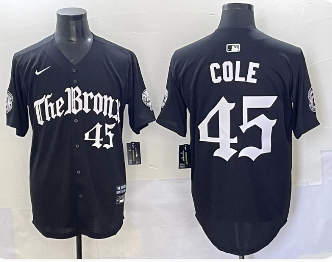 Men's New York Yankees Gerrit Cole Black Alternate Limited Player Jersey