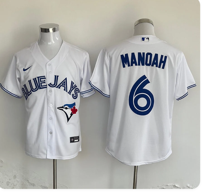 Men's Toronto Blue Jays Alek Manoah #6 White Home Limited Player Jersey