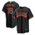 Men's Nike San Francisco Giants Rafael Devers Alternate Black Stadium Jersey