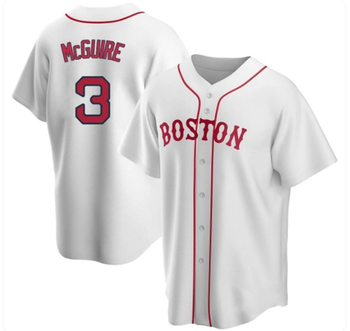 Reese McGuire Boston Red Sox #3 Jersey – Fan Edition