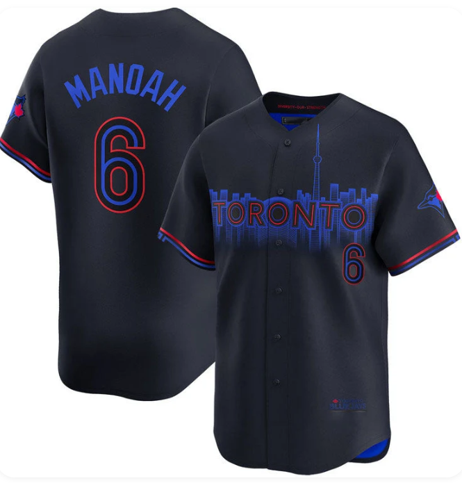 Men's Toronto Blue Jays Alek Manoah #6 City Connect Limited Jersey