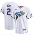 Tampa Bay Rays Men's Nike Yandy Diaz Cooperstown Collection Replica Jersey – White