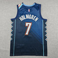 Men's OKC Thunder #7 Holmgren Nike City Edition Swingman Jersey – Navy